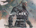 Plakat für 'The Witcher in Concert' in Hamburg am 17.11.2025 in der Barclays Arena. Geralt von Riva und Monster im Hintergrund.