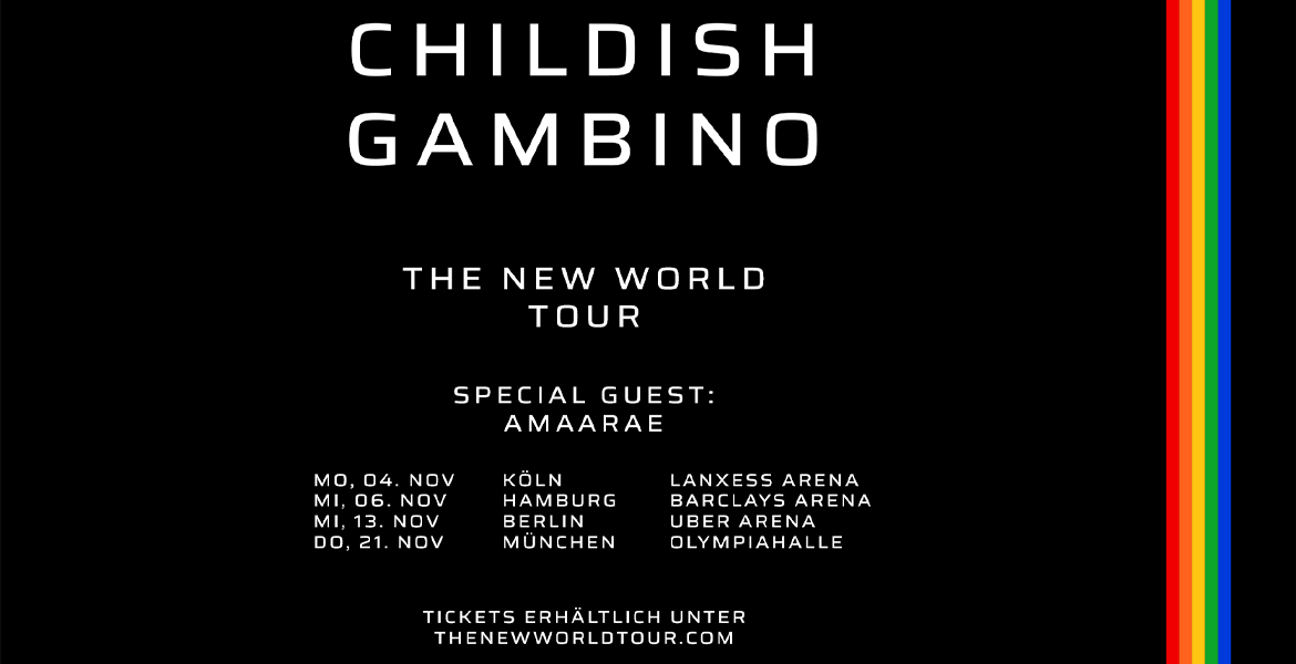 Tickets CHILDISH GAMBINO, The New World Tour in München