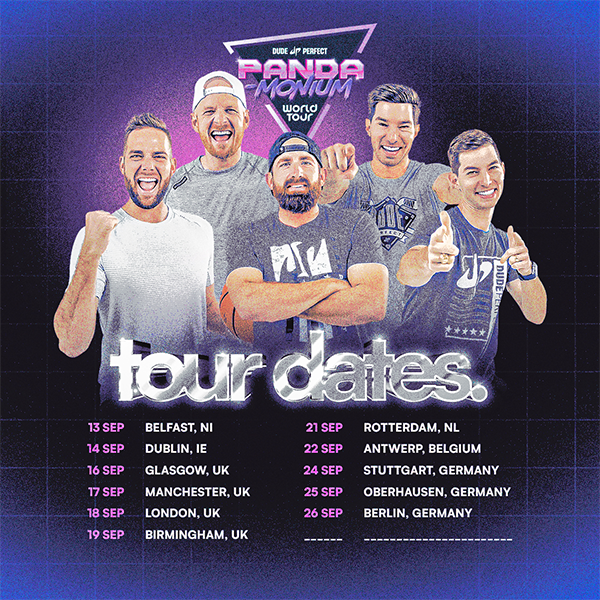 DUDE PERFECT 25.09.2024 Rudolf WeberArena , Oberhausen • Ticket kaufen