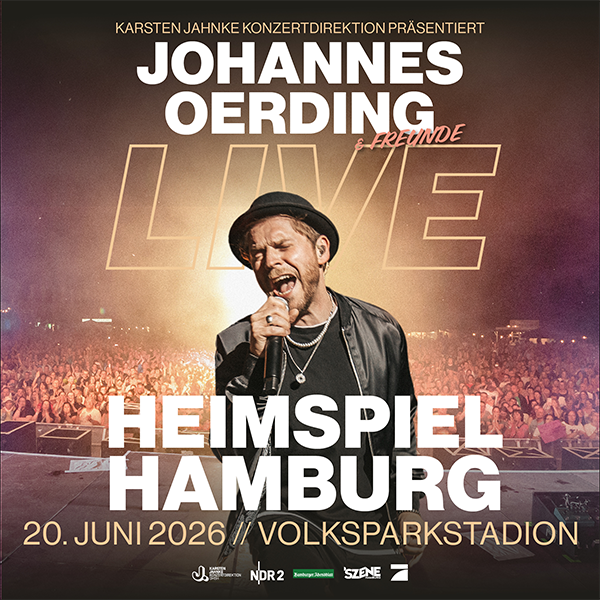 JOHANNES OERDING 20.06.2026 Volksparkstadion, Hamburg • Ticket kaufen Motiv 